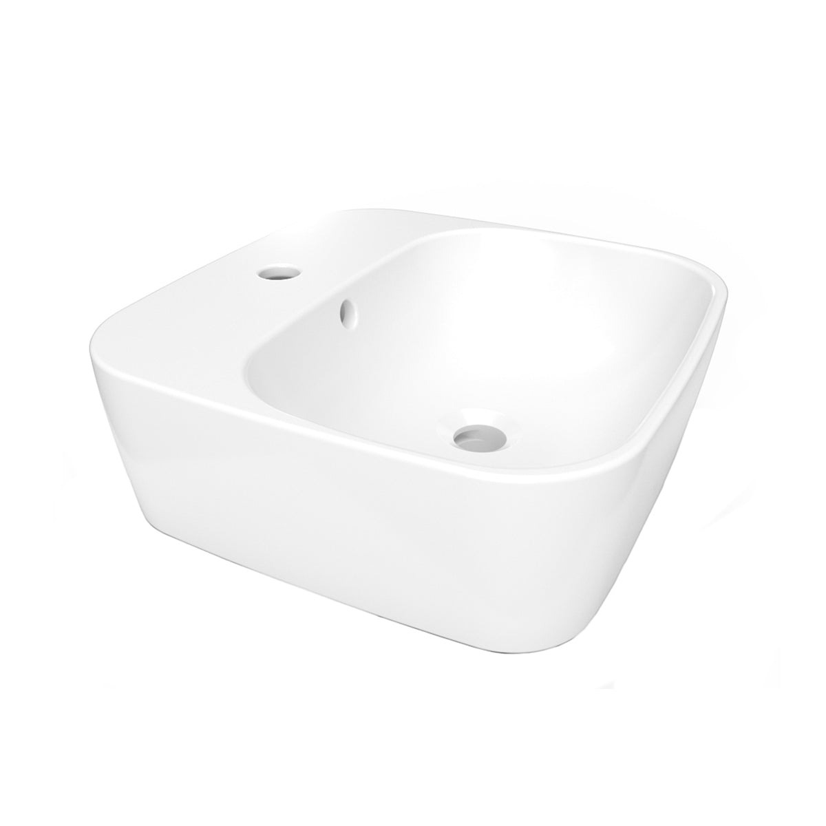 Lavabo de sobreponer Helvex LV Santorini 1 1 Perforación Blanco