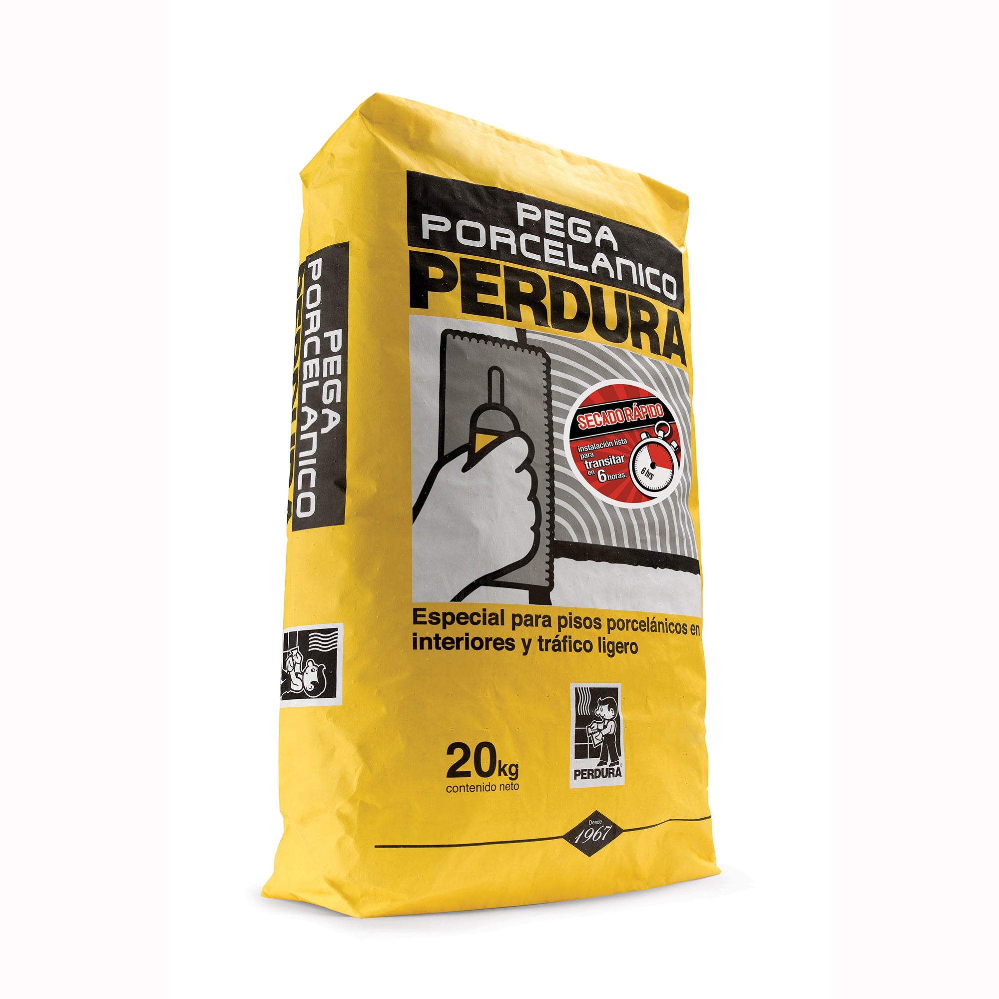 Adhesivo Perdura Porcelánico Blanco 20 Kg