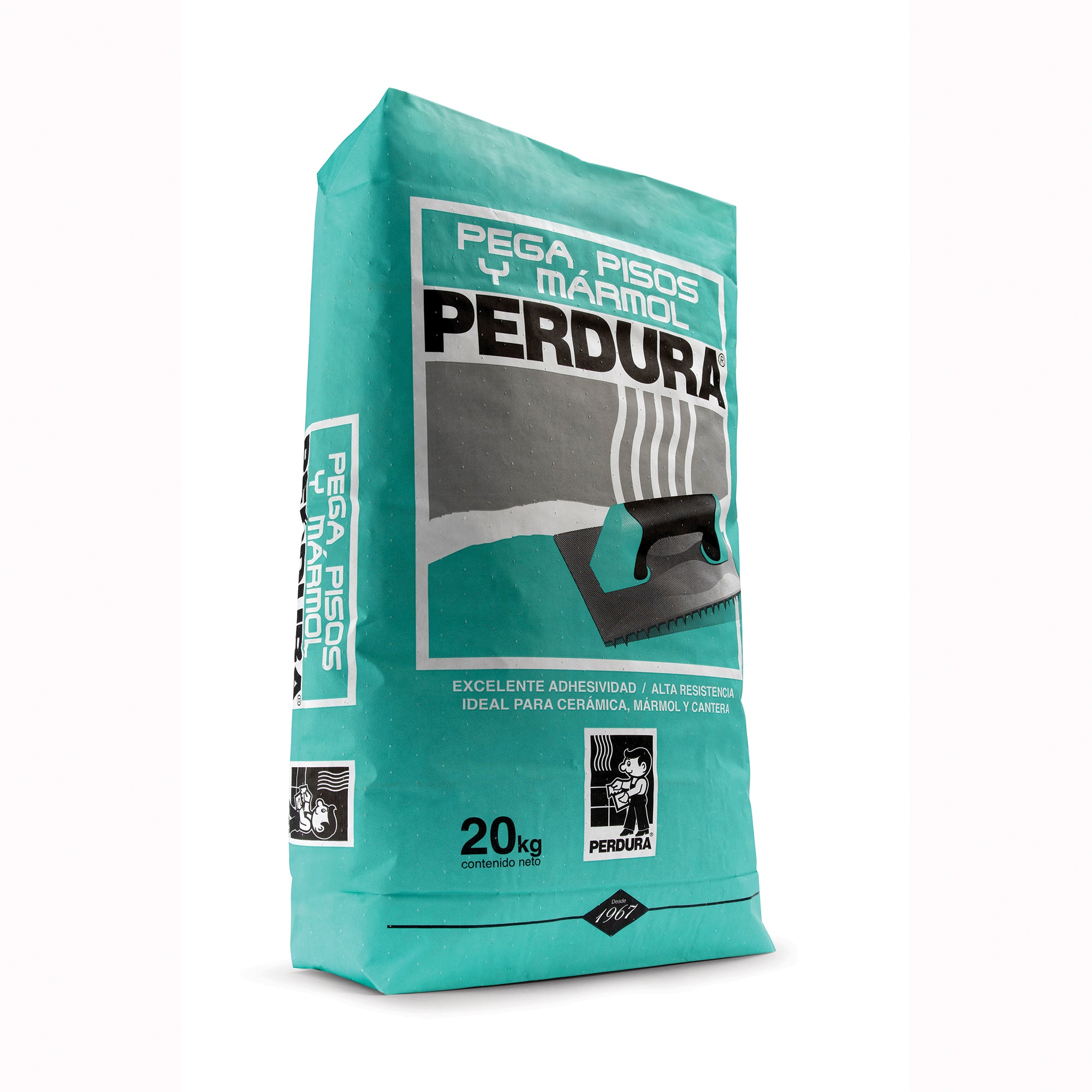 Adhesivo Perdura Pega Piso y Marmol Gris 20 Kg