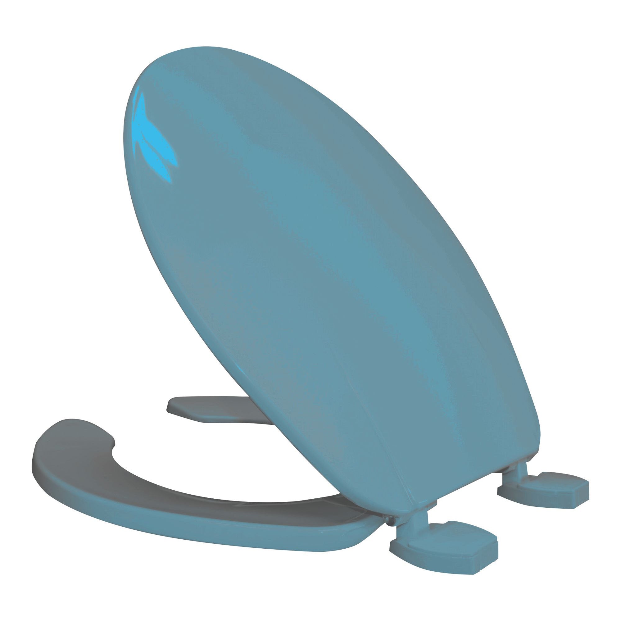 Asiento para WC Perdura Confort Redondo Azul Holanda