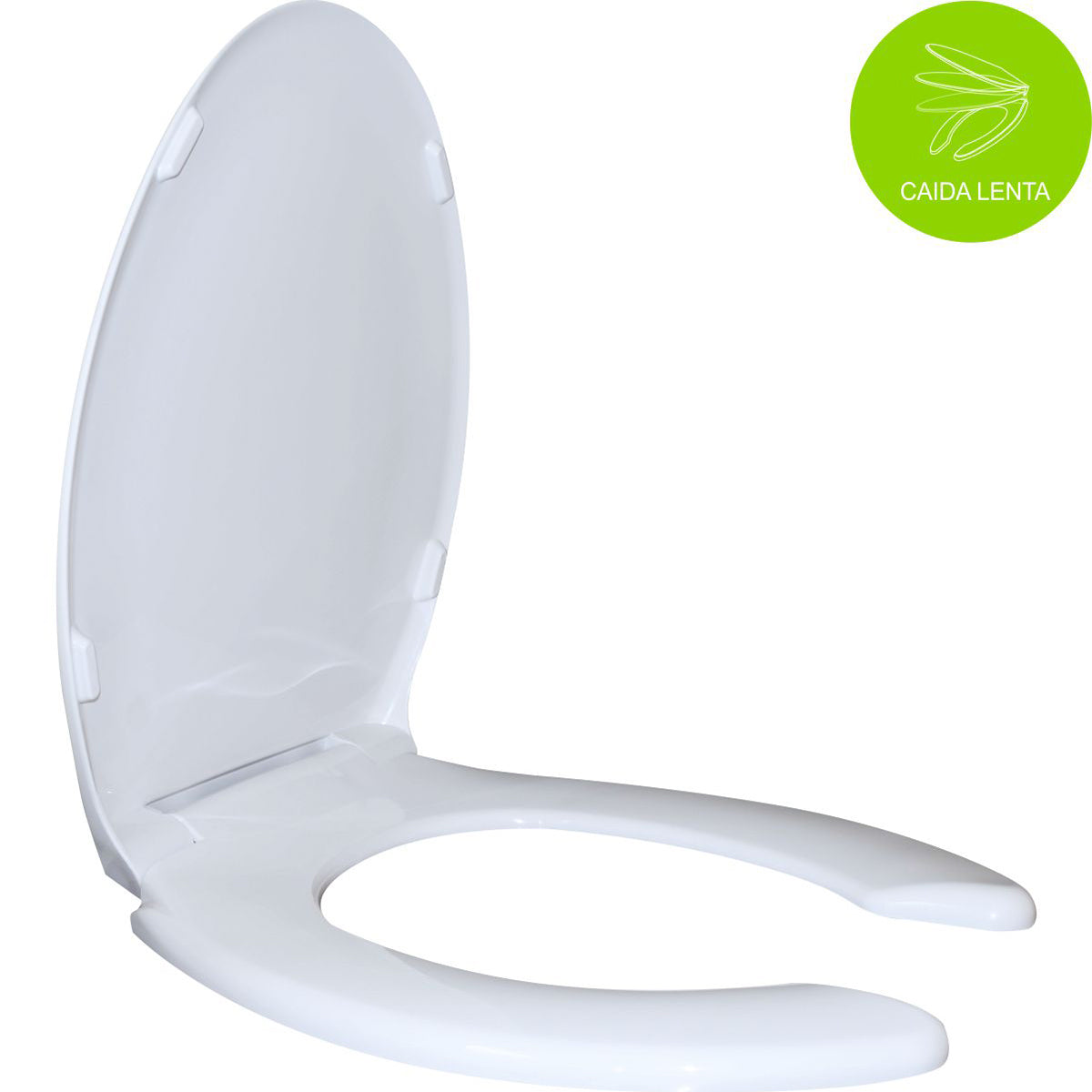 Asiento para WC Perdura Slow Drop Platinum Elongado Blanco