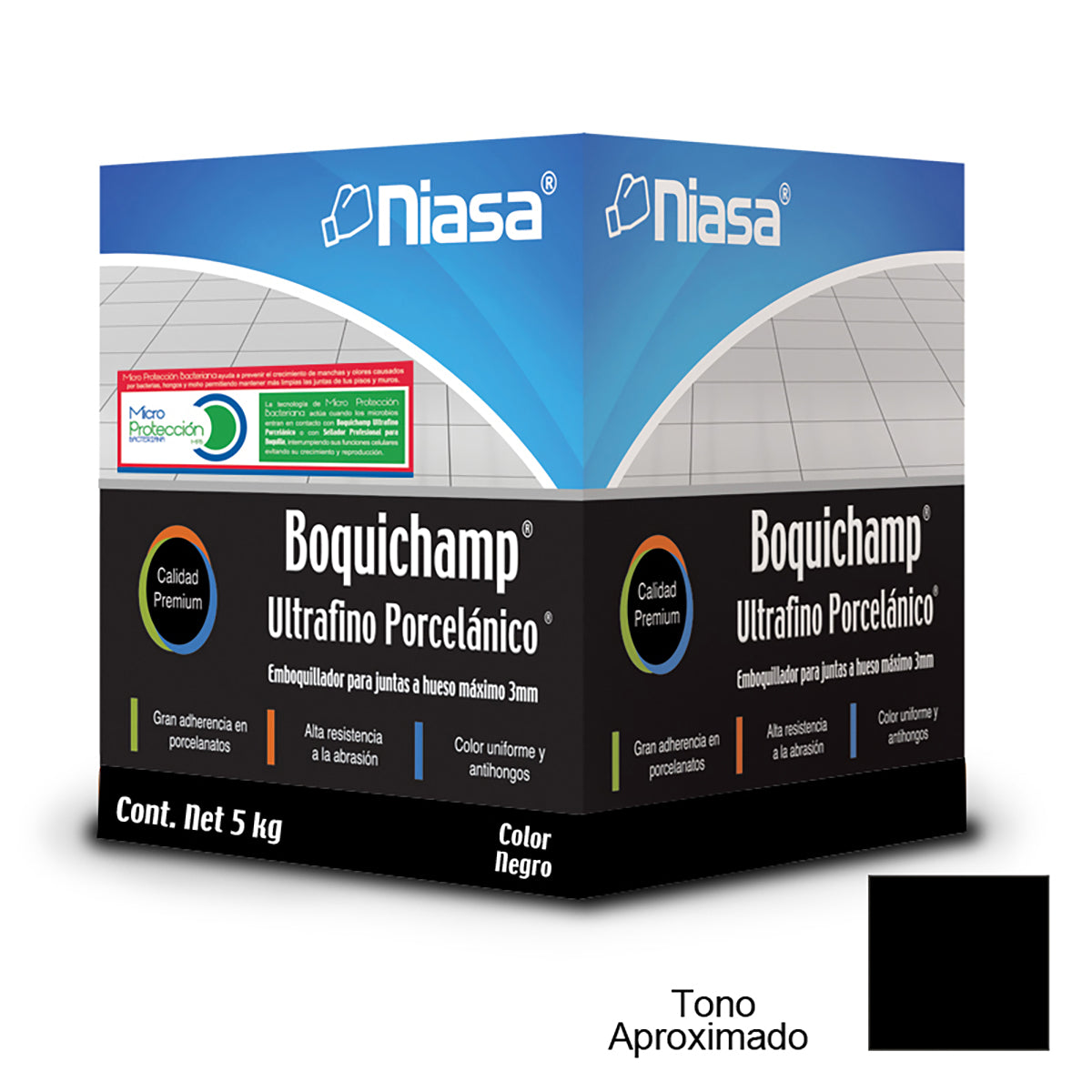 Boquichapm Fino Niasa Negra 5 Kg