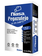 Pegazulejo Niasa Blanco 20 Kg