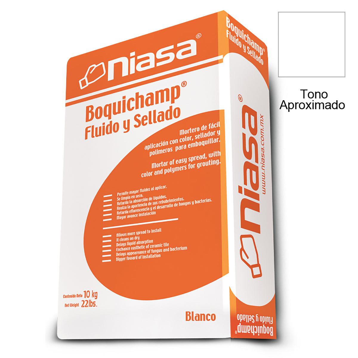 Boquichapm Sellador Niasa Blanco 10 Kg