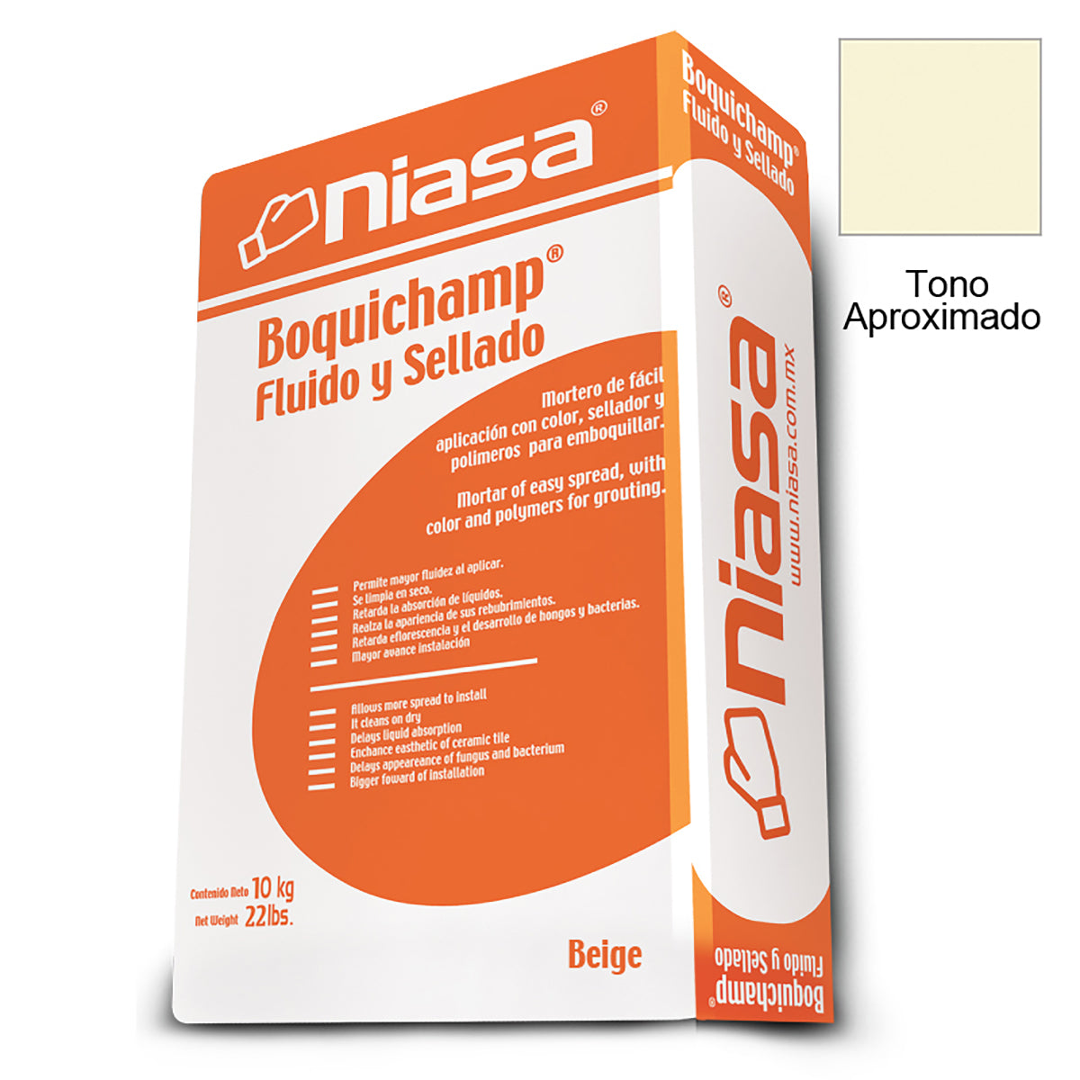 Boquichapm Sellador Niasa Beige 10 Kg