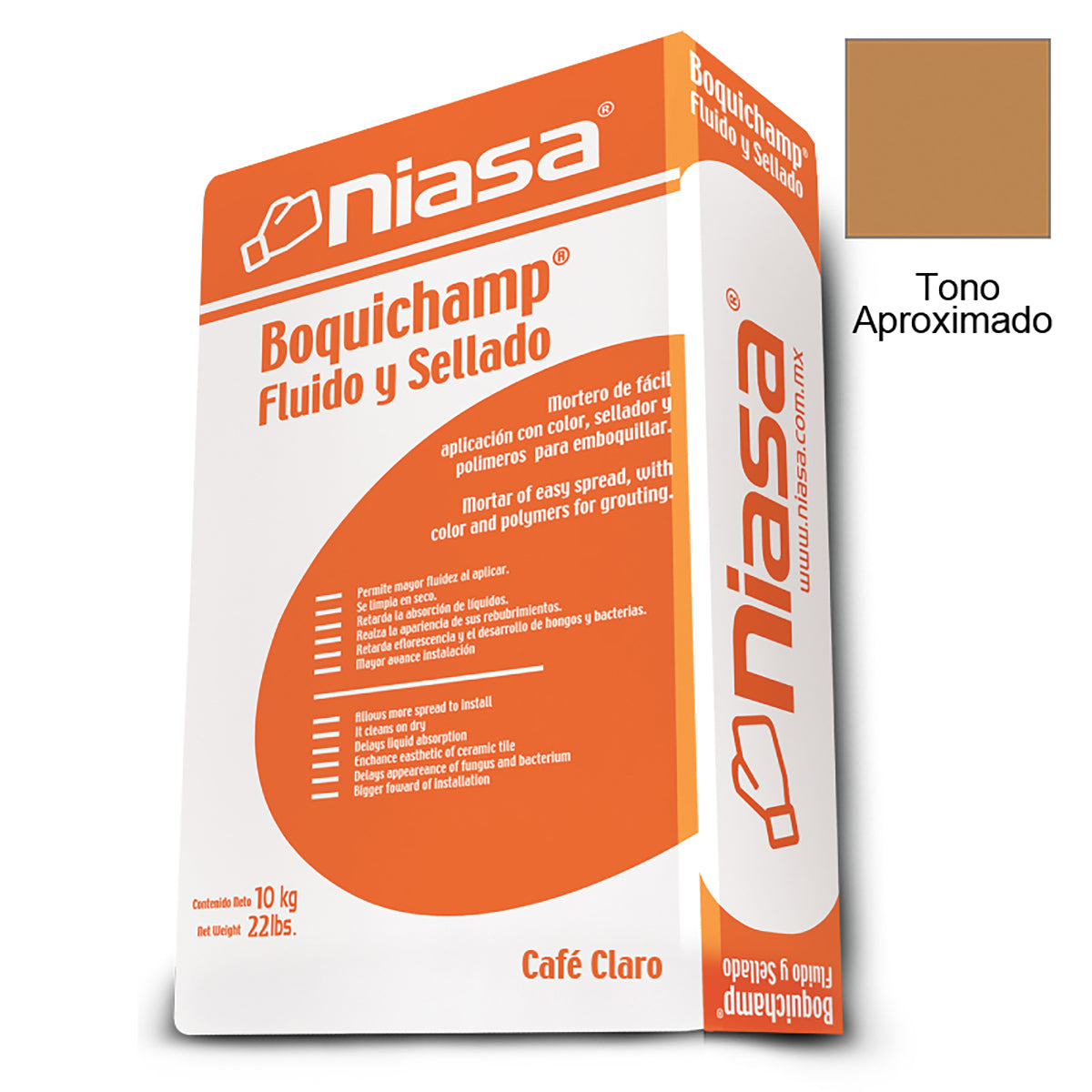 Boquichapm Sellador Niasa Café Claro 10 Kg