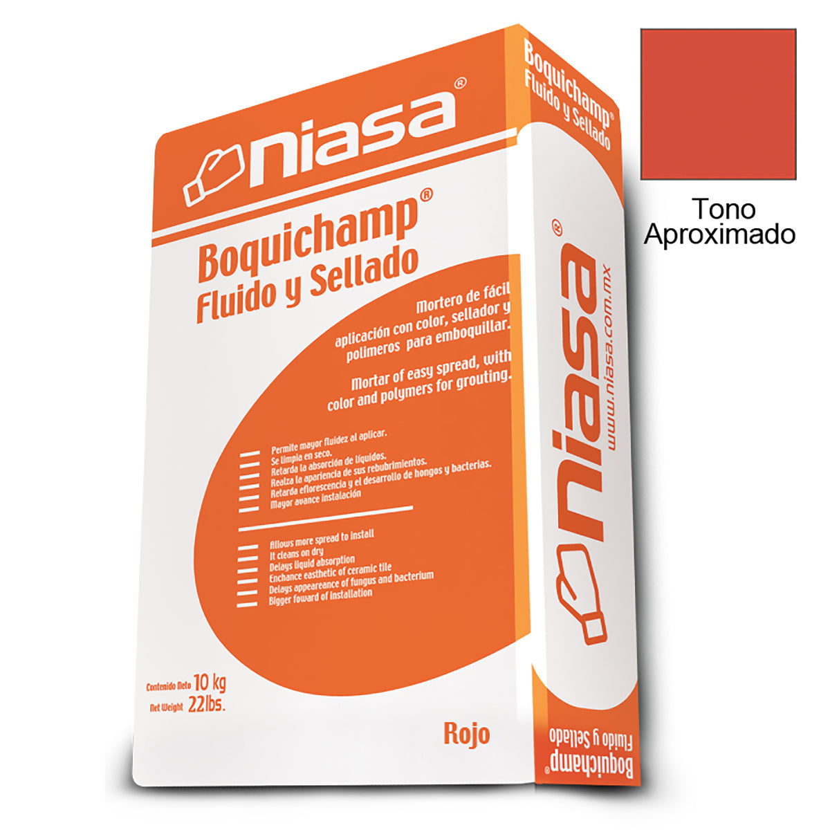 Boquichapm Sellador Niasa Rojo 10 Kg