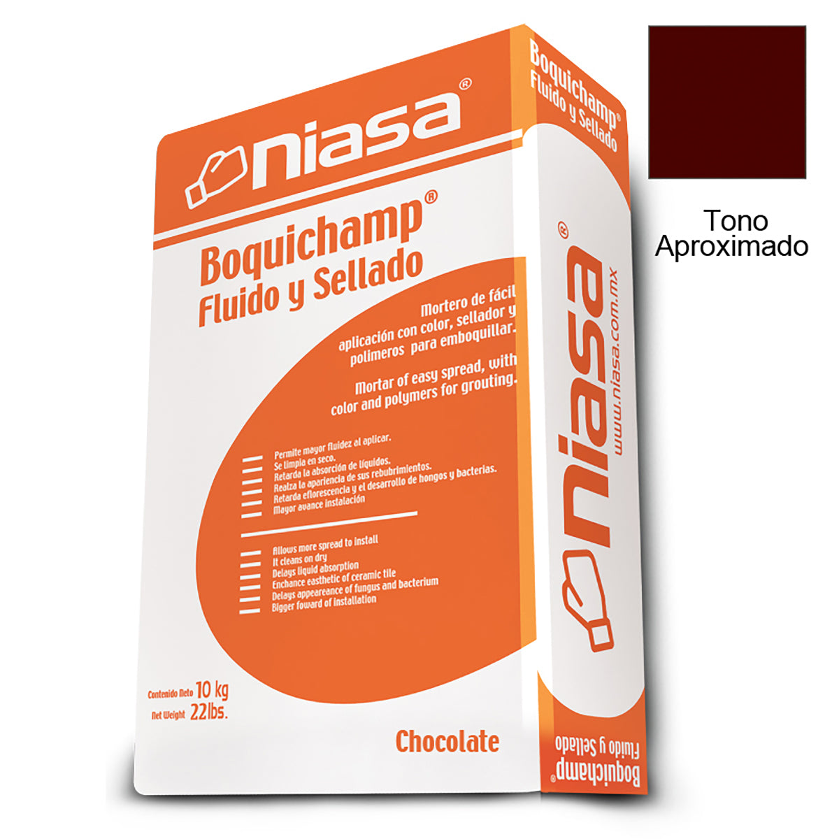 Boquichapm Sellador Niasa Chocolate 10 Kg