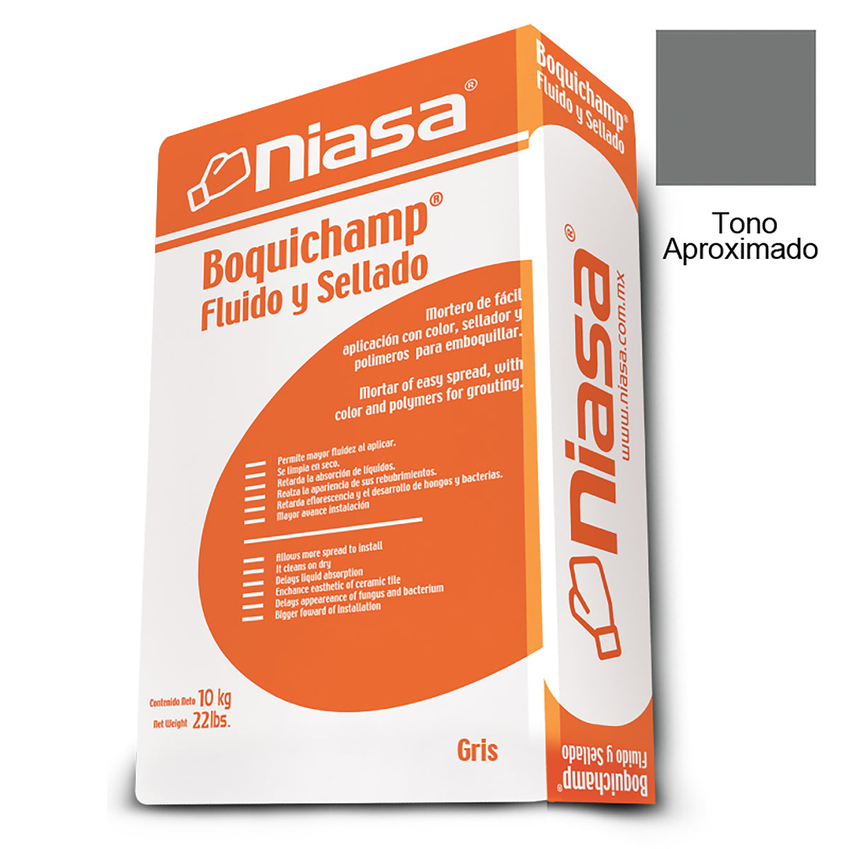 Boquichapm Sellador Niasa Gris 10 Kg