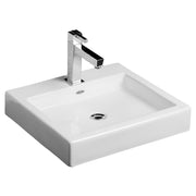 Lavabo de sobreponer Urrea Kub 1 taladro LV1021A021 (52222021) Blanco