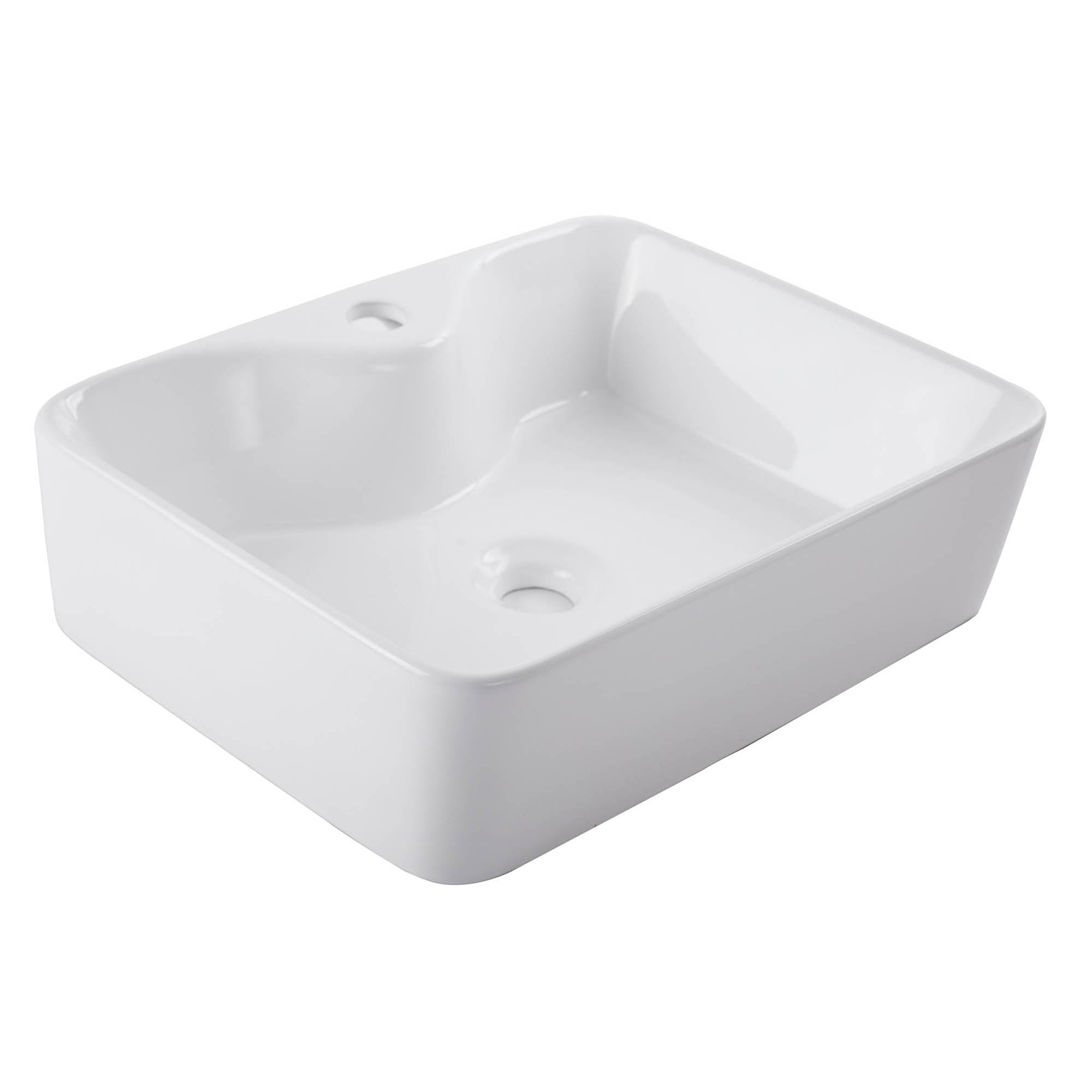 Lavabo de sobreponer Urrea Kuun LV1003A021 Blanco
