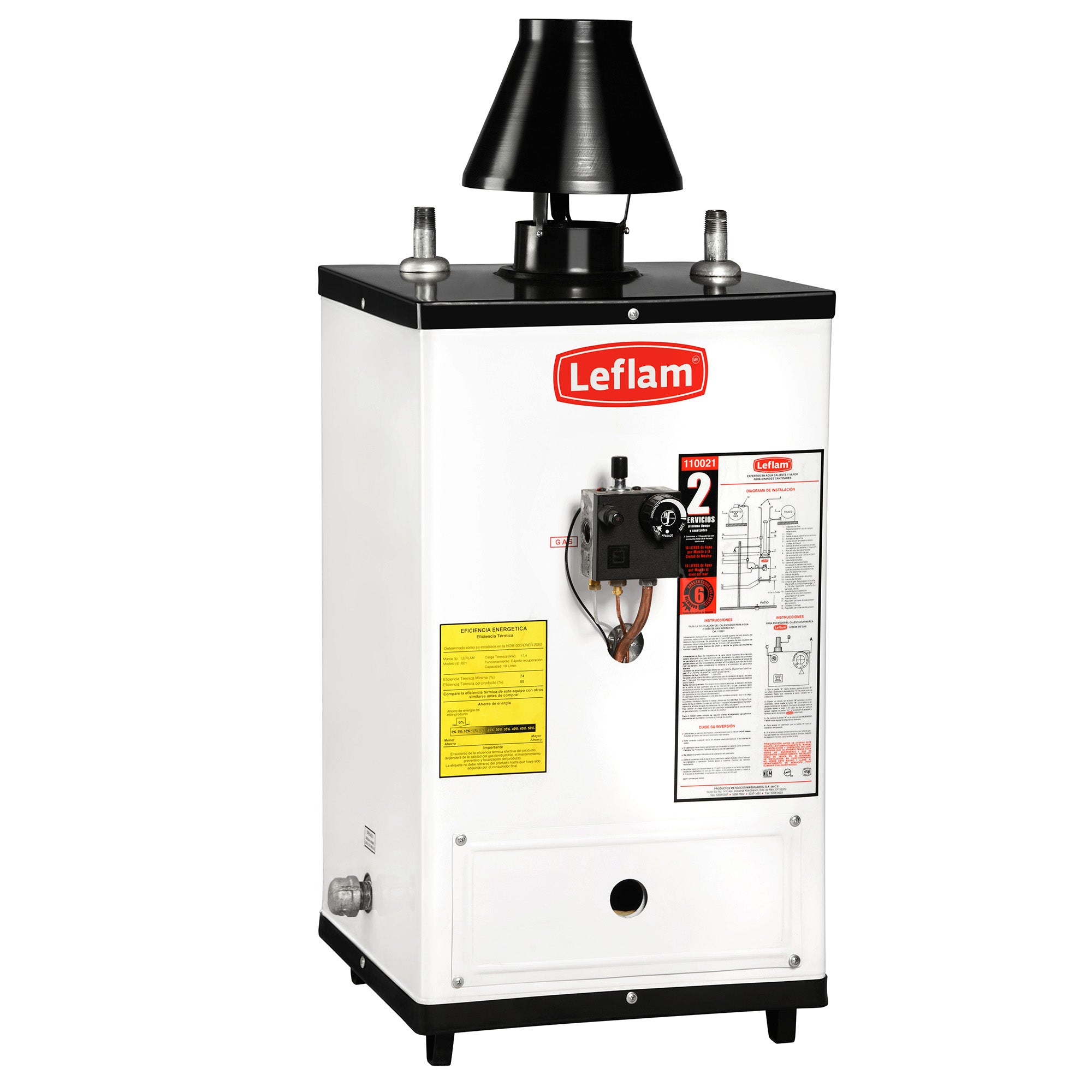 Calentador de paso Leflam 110-021 Gas L.P 13 L/min