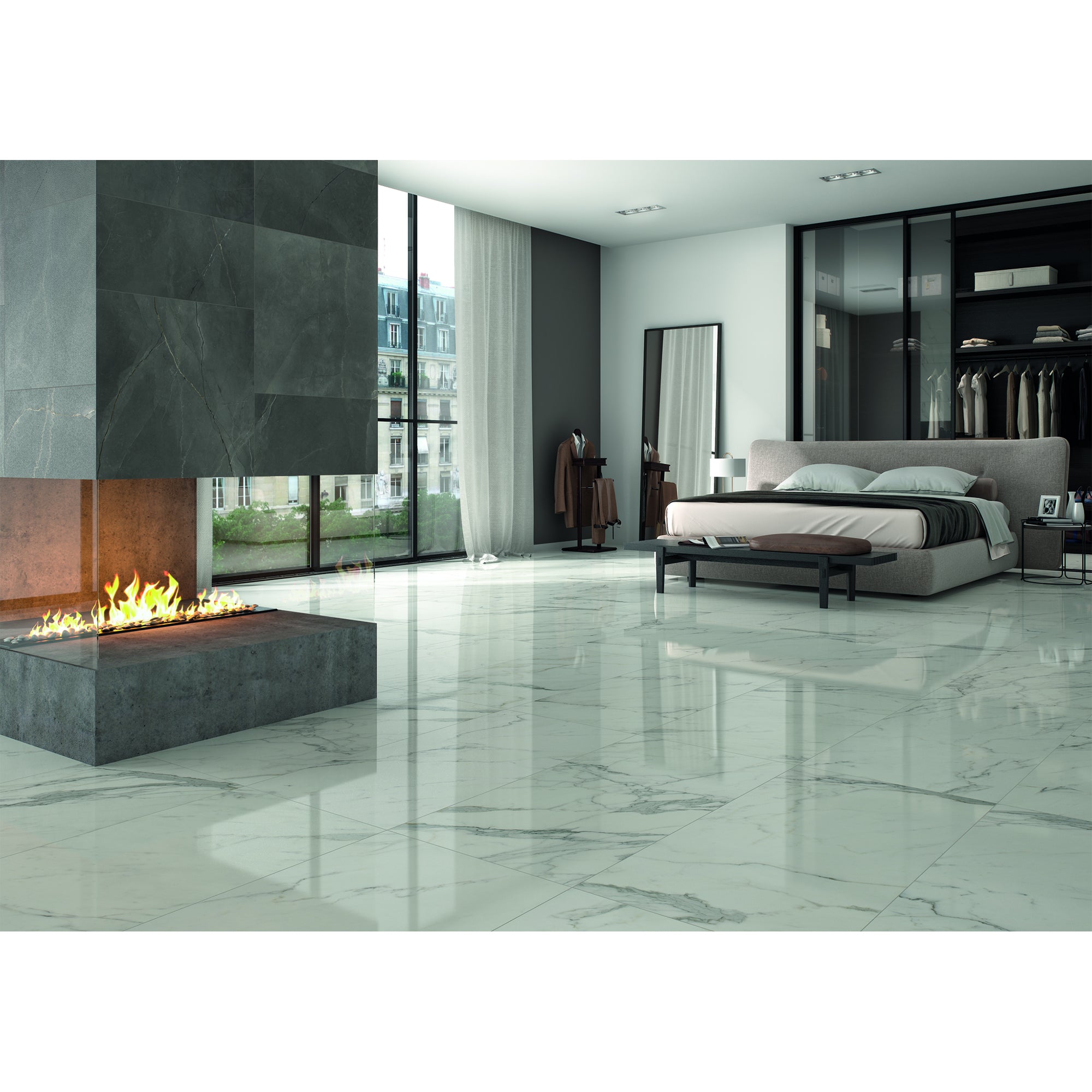 Loseta Firenze Boreas FD Mate 59.3X119 Bianco 1.41 1A