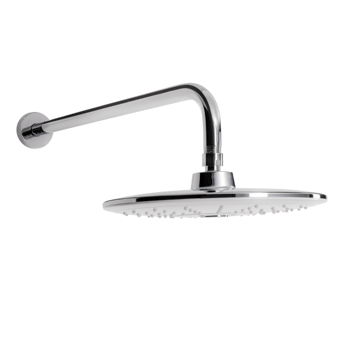 Regadera, Brazo y Chapetón Helvex H-3302-C/B Cromo/Blanco