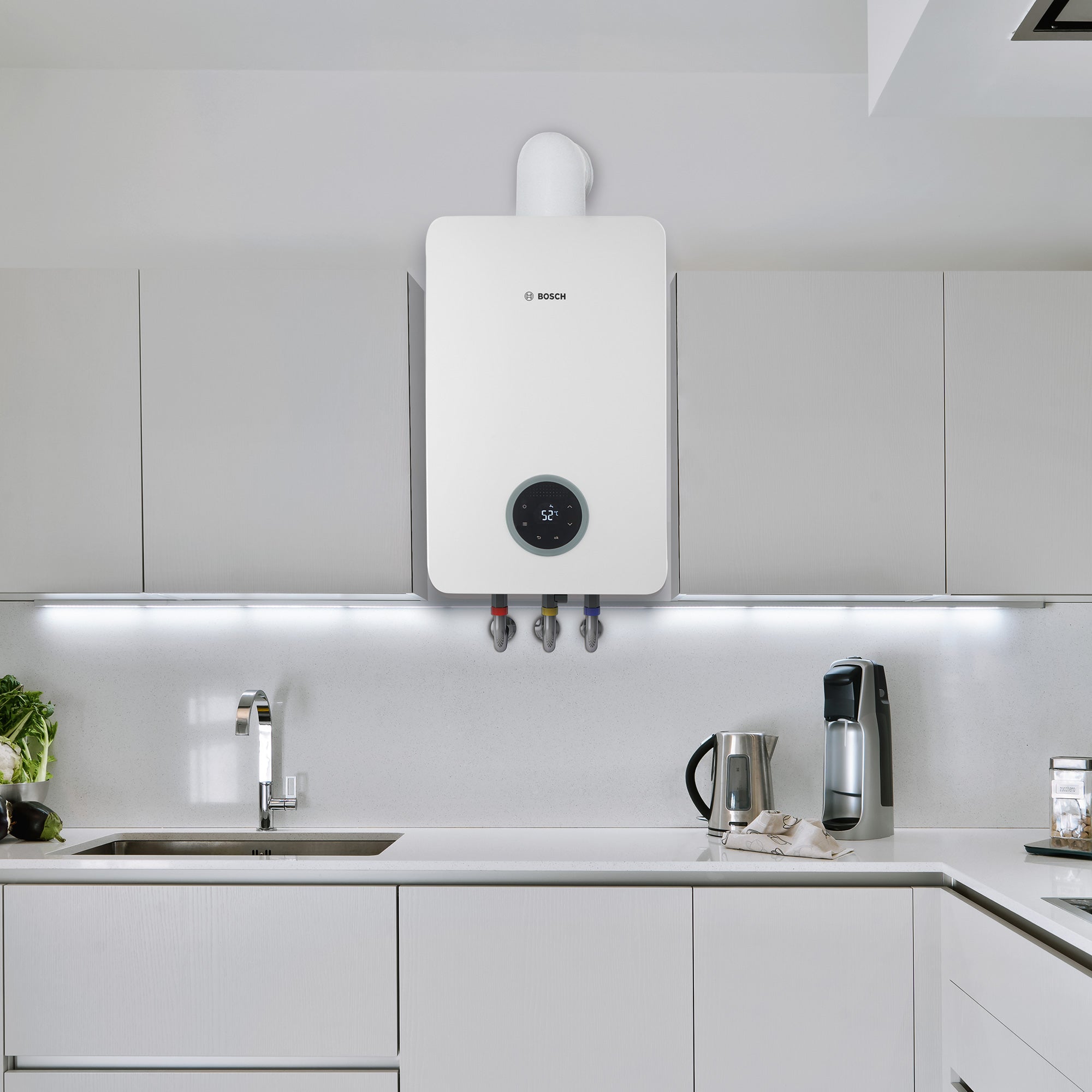 Calentador Instantáneo Bosch BALANZ VENTO 17 L Gas L.P. Blanco