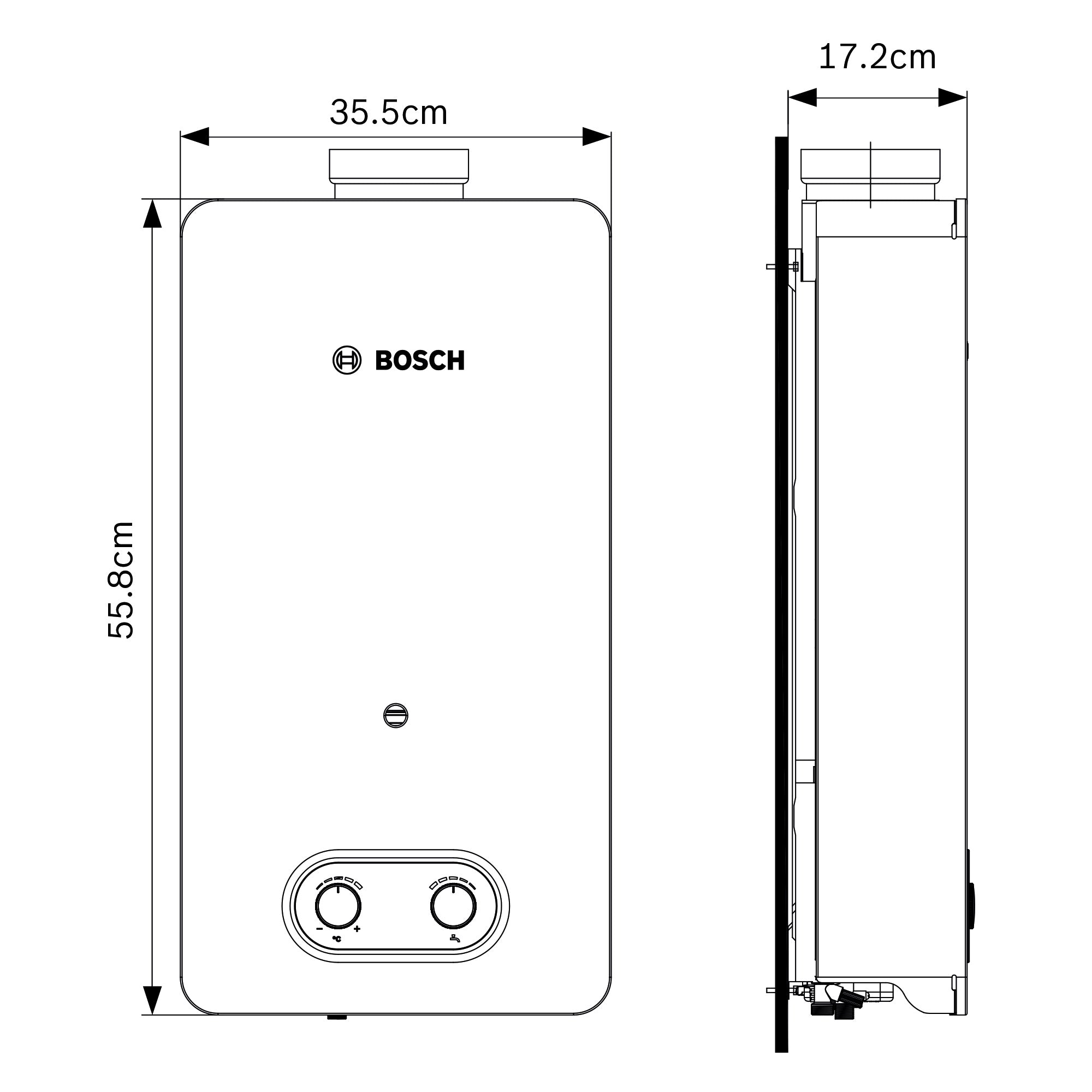 Calentador Instantáneo Bosch CONFORT 7 L Gas Natural