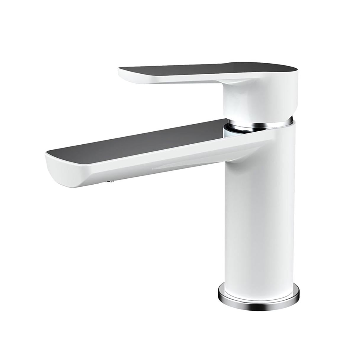 Monomando corto para Lavabo Valmex TB12.011 Blanco Cromo
