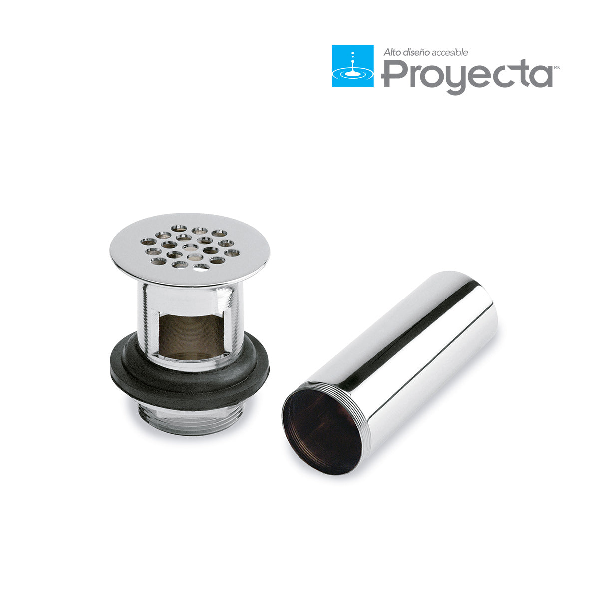 Contracanasta para Lavabo Proyecta CLR-01 Cromo