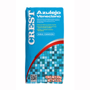 Adhesivo Veneciano Azul Cancún Crest 10 Kg
