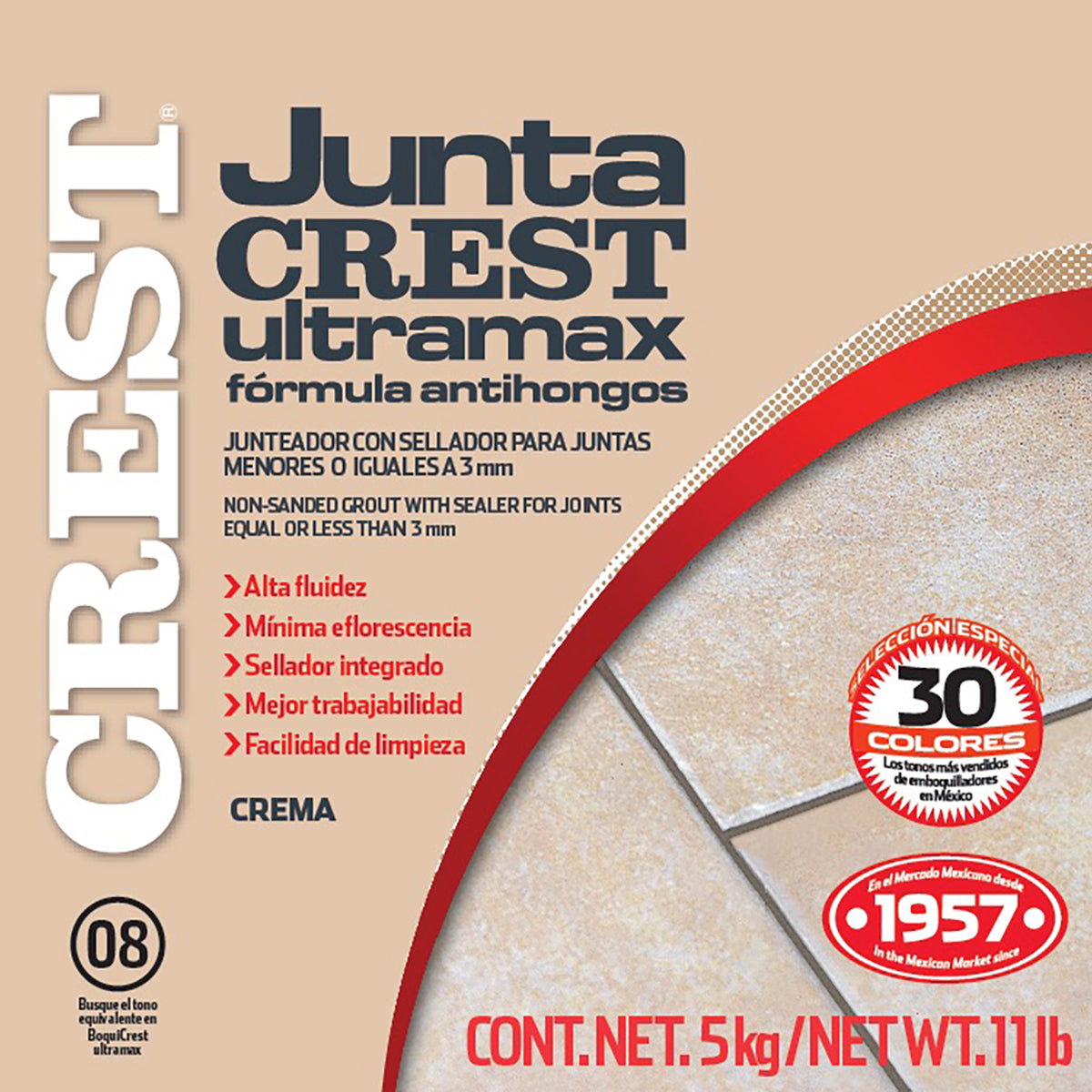 Juntacrest Ultramax Crema 5 Kg
