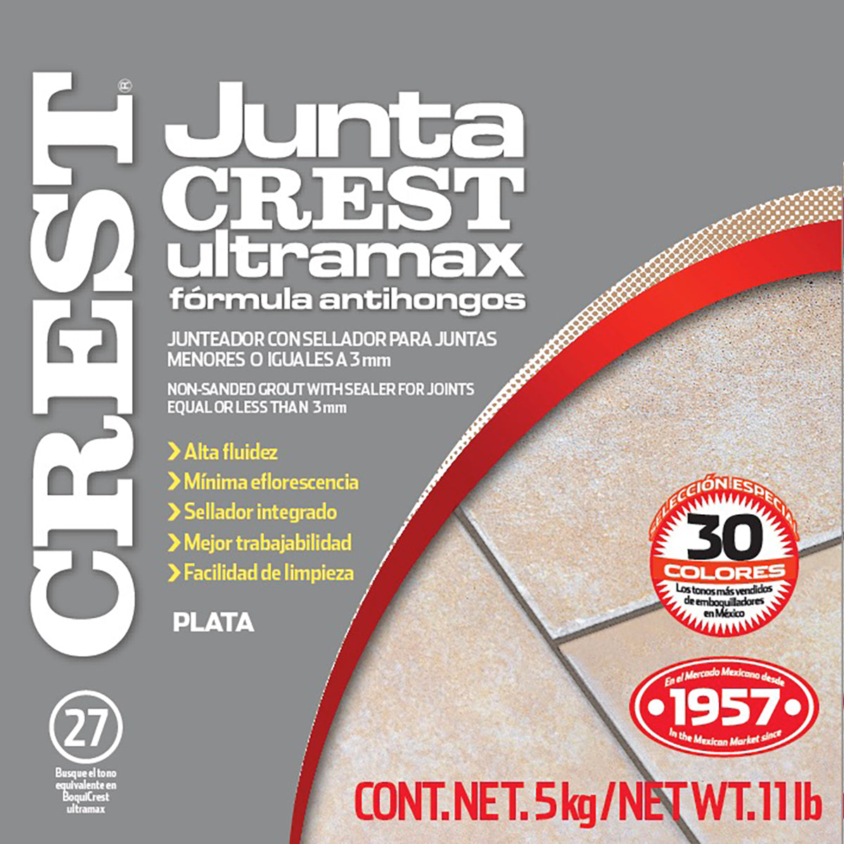 Juntacrest Ultramax Platino 5 Kg