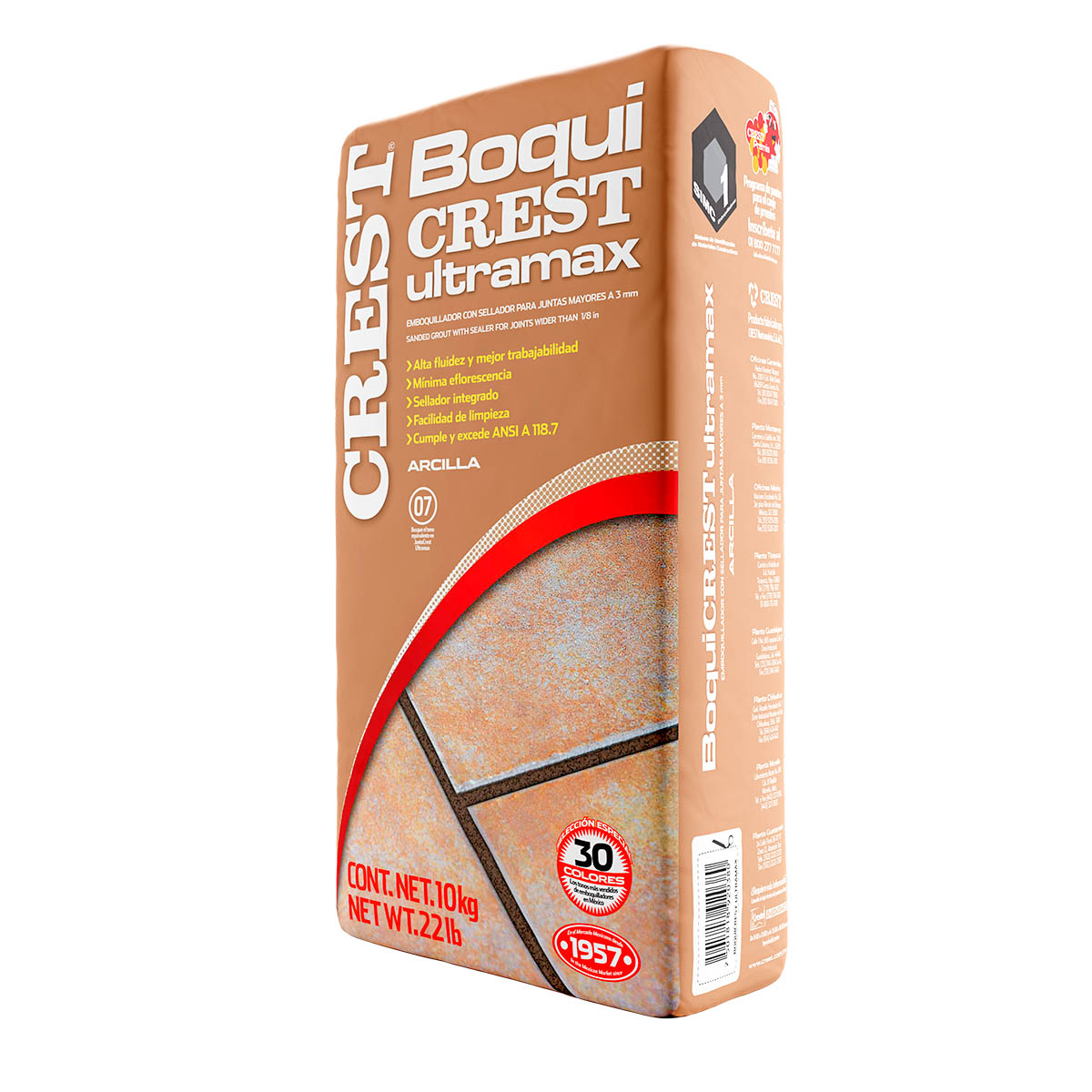 Boquicrest Ultramax Arcilla 10 Kg