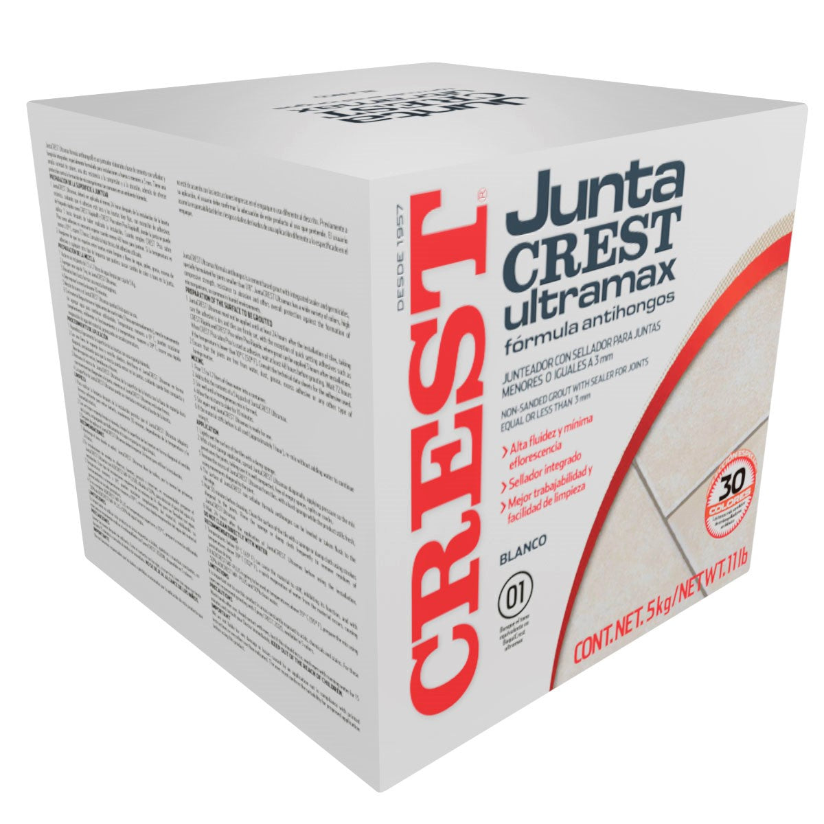 Juntacrest Ultramax Blanco 5 Kg