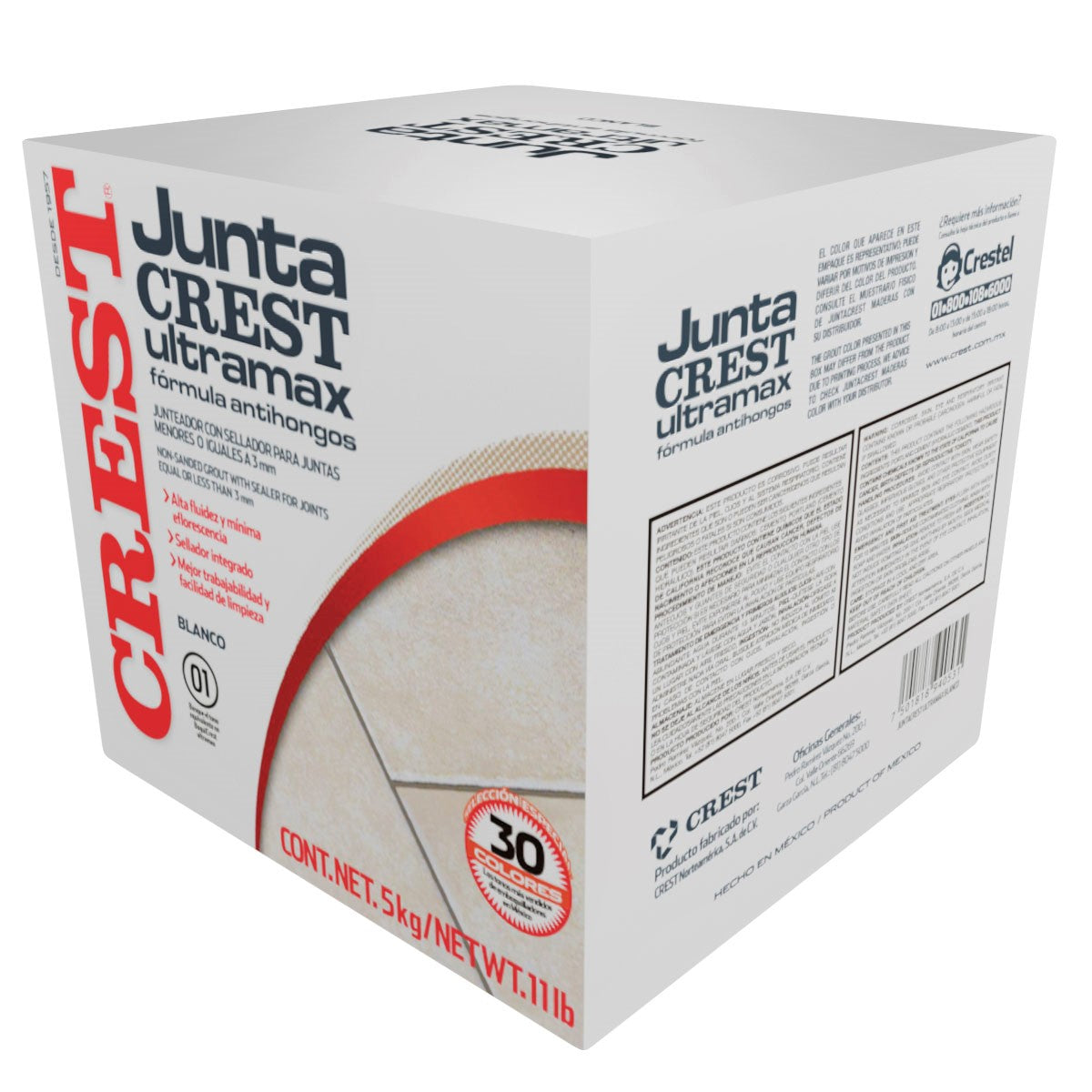 Juntacrest Ultramax Blanco 5 Kg
