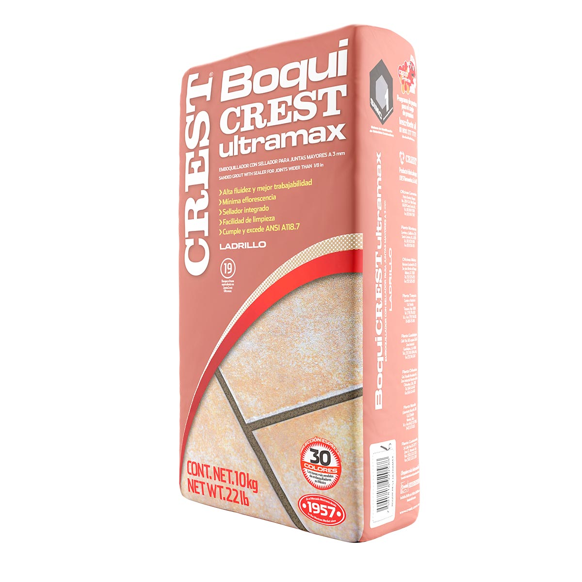 Boquicrest Ultramax Ladrillo 10 Kg