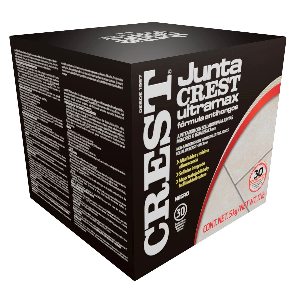 Juntacrest Ultramax Negro 5 Kg