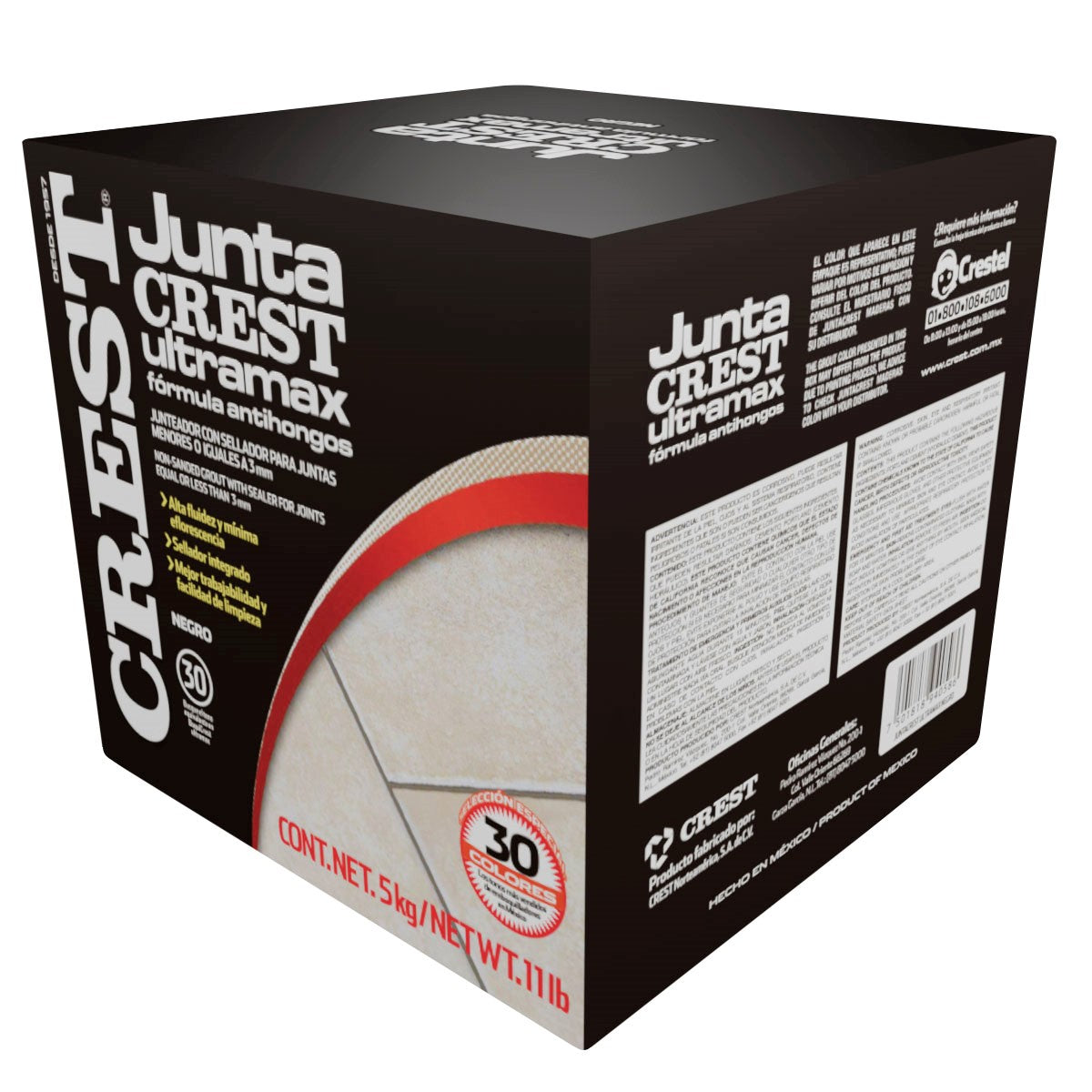 Juntacrest Ultramax Negro 5 Kg