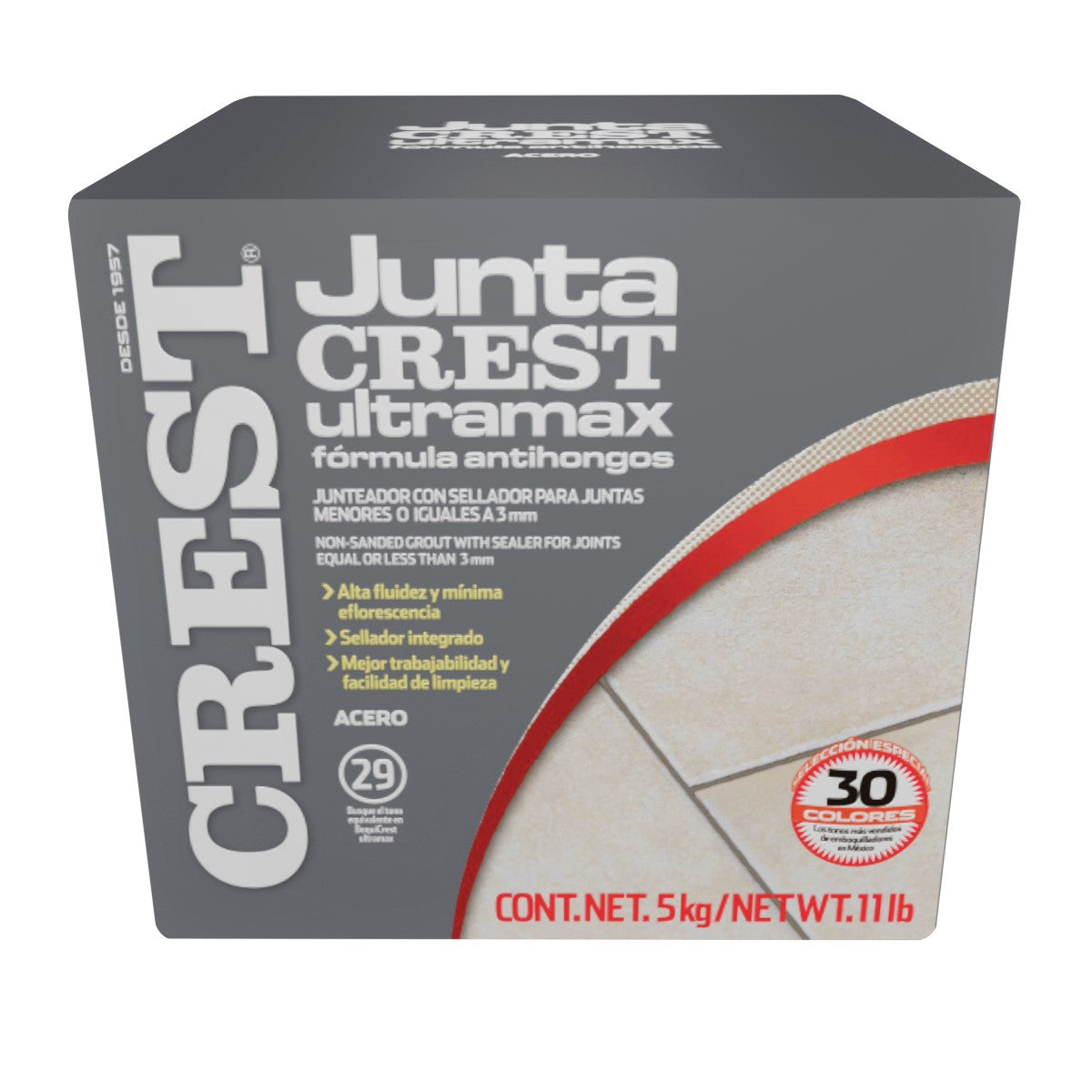 Juntacrest Ultramax Acero 5 Kg