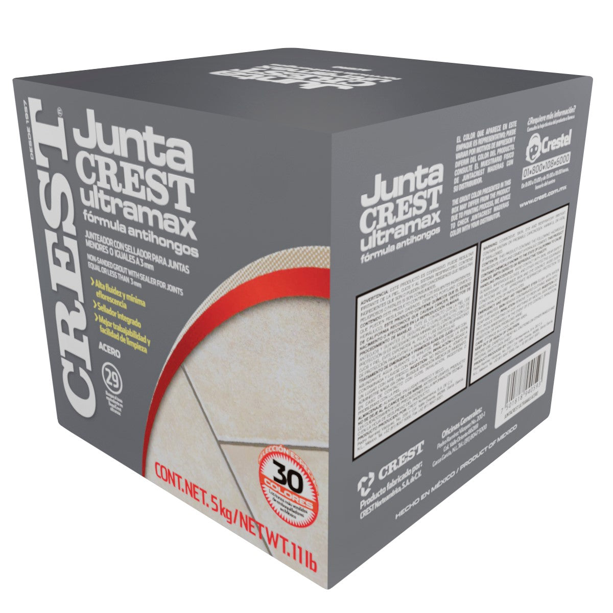 Juntacrest Ultramax Acero 5 Kg