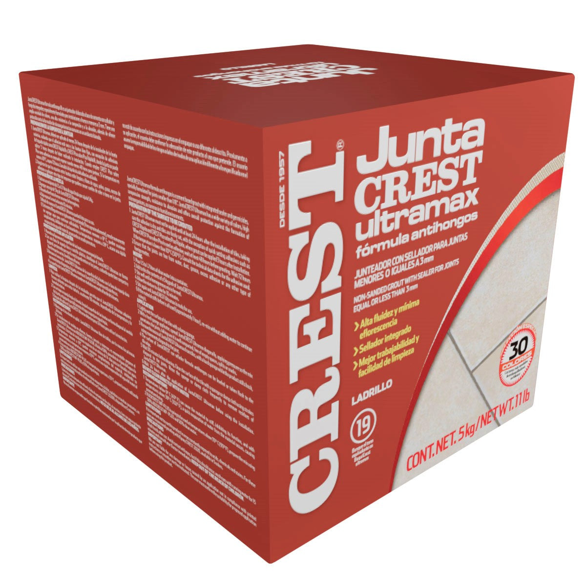 Juntacrest Ultramax Ladrillo 5 Kg