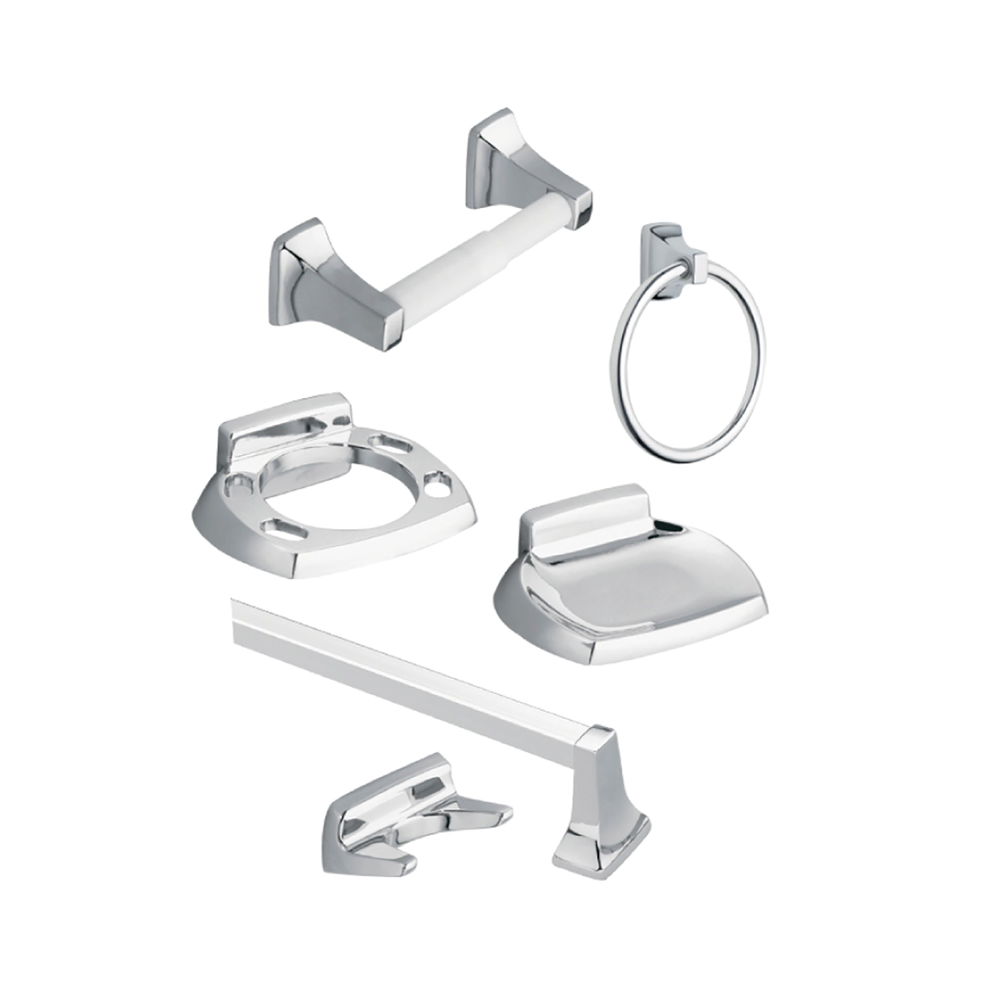 Juego de Accesorios para Baño Moen Donnor DN2296CH Cromo